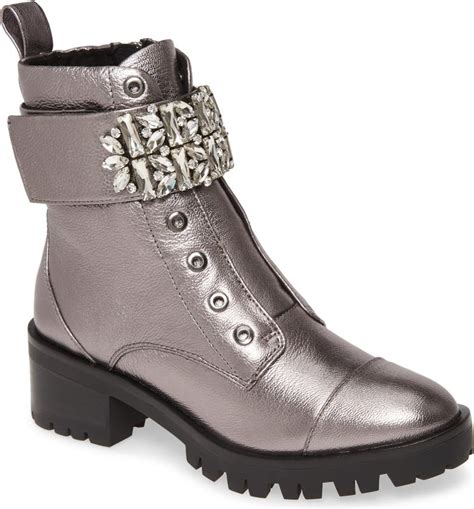 karl lagerfeld silver boots